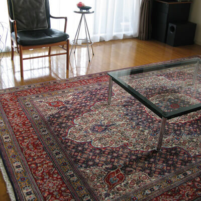 サナンダジの大きな絨毯/ペルシャ絨毯専門店オリエンタルムーン