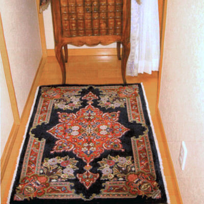 カシャーンの美しい玄関マット/ペルシャ絨毯輸入販売オリエンタルムーン